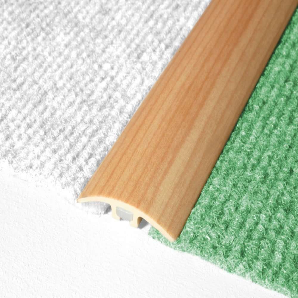 E66 – 32mm PVC Wood Effect Floor Transition Door Strip