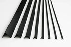 Equal & Unequal Edge Protecto Black PVC Plastic Corner Angle Trim 90°