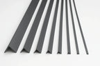 Equal & Unequal Edge Protector Dark Grey PVC Plastic Corner Angle Trim 90°