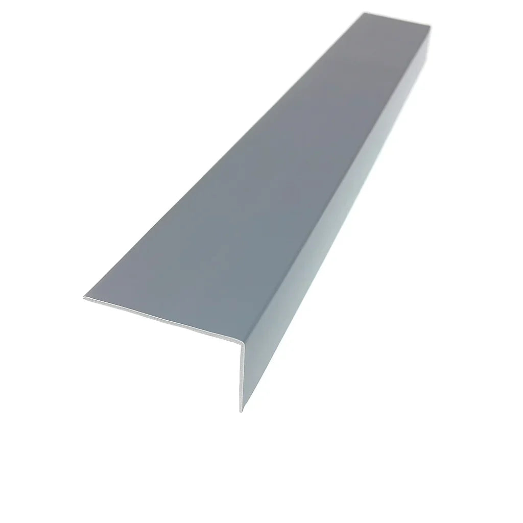 Equal & Unequal Edge Protector Dark Grey PVC Plastic Corner Angle Trim 90°