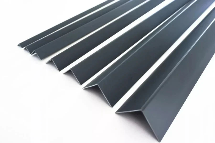 Equal & Unequal RAL 7016 Edge Protector Anthracite PVC Plastic Corner Angle Trim 90°