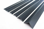 Equal & Unequal RAL 7016 Edge Protector Anthracite PVC Plastic Corner Angle Trim 90°
