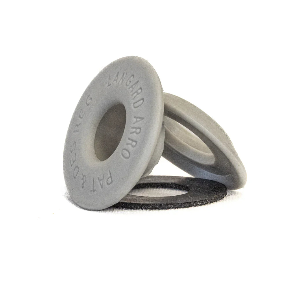 Plastic Eyelets 12mm Snap-N-Tap Heavy Duty Tarpaulin Repair Kit - Tool-Free Weatherproof Fasteners in Multiple Colors Grey