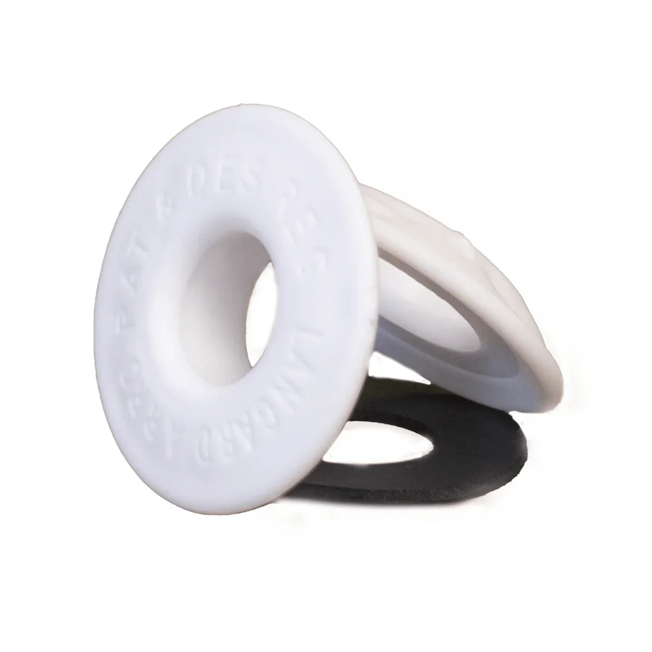 Plastic Eyelets 12mm Snap-N-Tap Heavy Duty Tarpaulin Repair Kit - Tool-Free Weatherproof Fasteners in Multiple Colors White