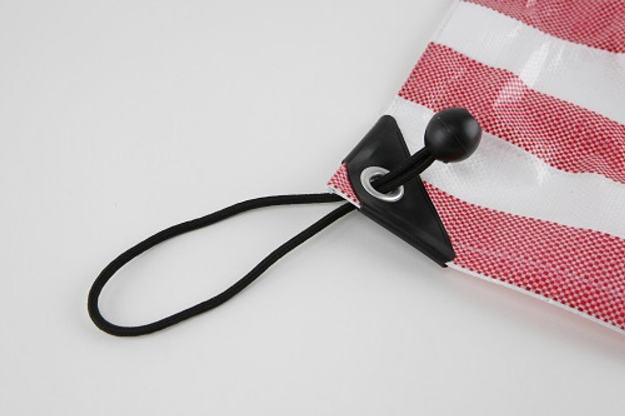 White Ball Bungees 30cm Heavy Duty with 25mm Locking Ball - Durable Tie Down Straps for Tarps, Gazebos, and Shelters