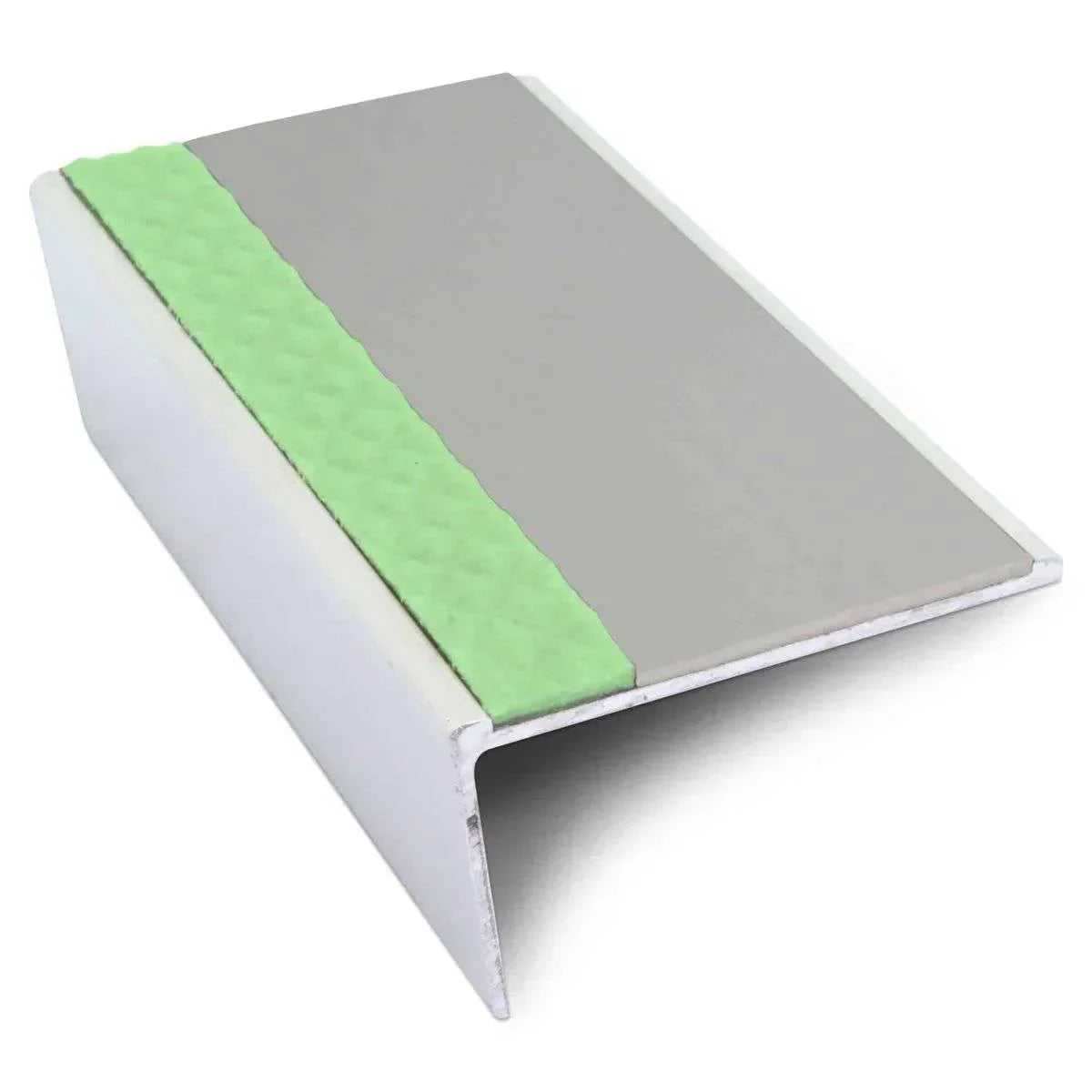 ASL02 57x32mm Aluminium Non Slip Stair Nosing Edge Trim With Pvc Insert