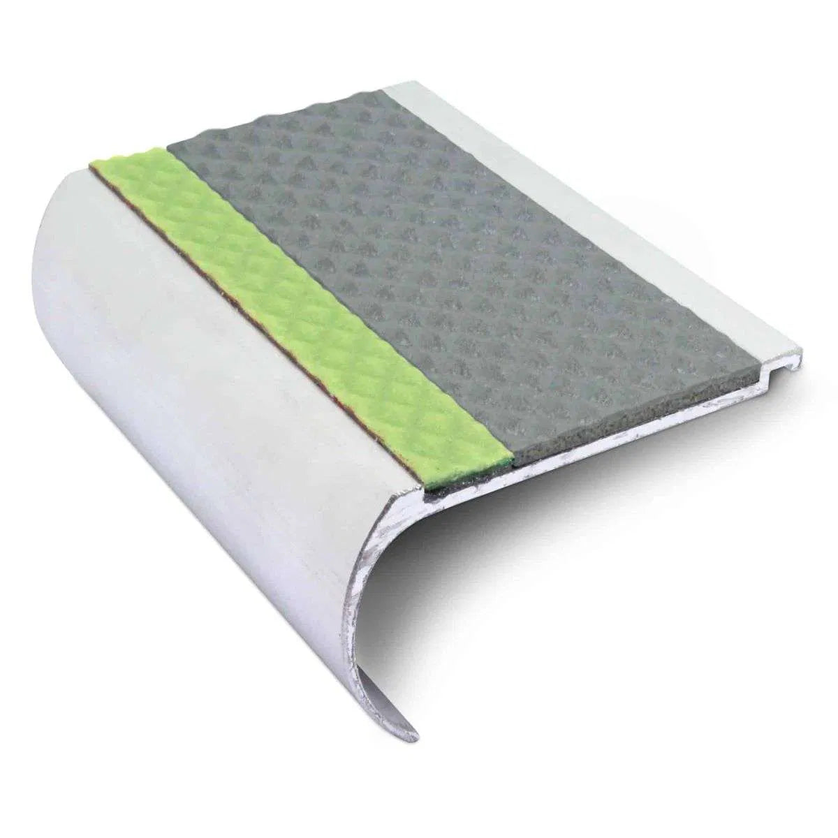 AHD07 70 x 40mm Aluminium Tredsafe Non Slip Stair Edge Trim