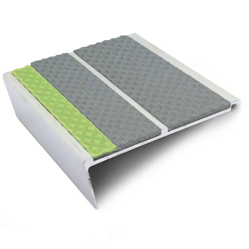 AHD12 93 x 32mm Aluminium Tredsafe Non Slip Stair Edge Trim