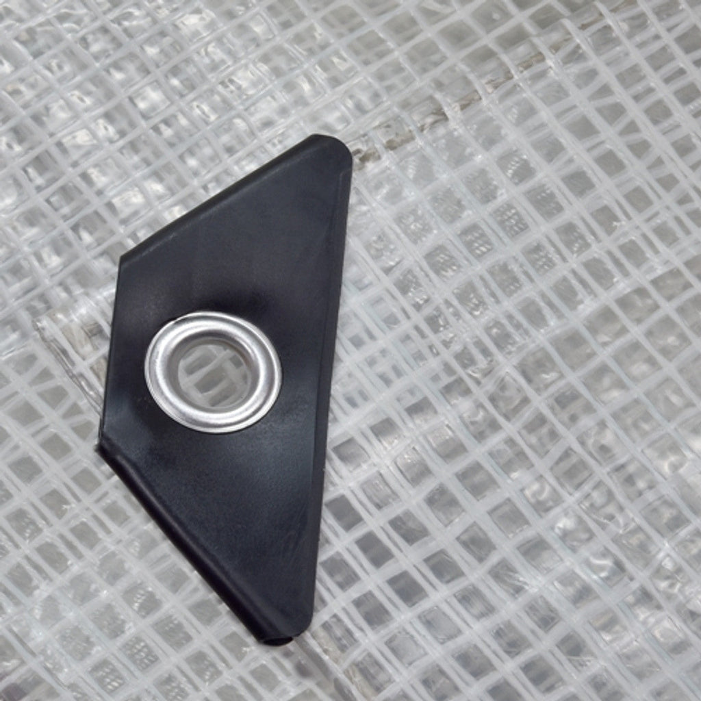 Waterproof Tarpaulin Sheet 170gsm Clear Mono Cover – UV-Proof Reinforced Outdoor Sheet with Aluminium Eyelets for UK Use