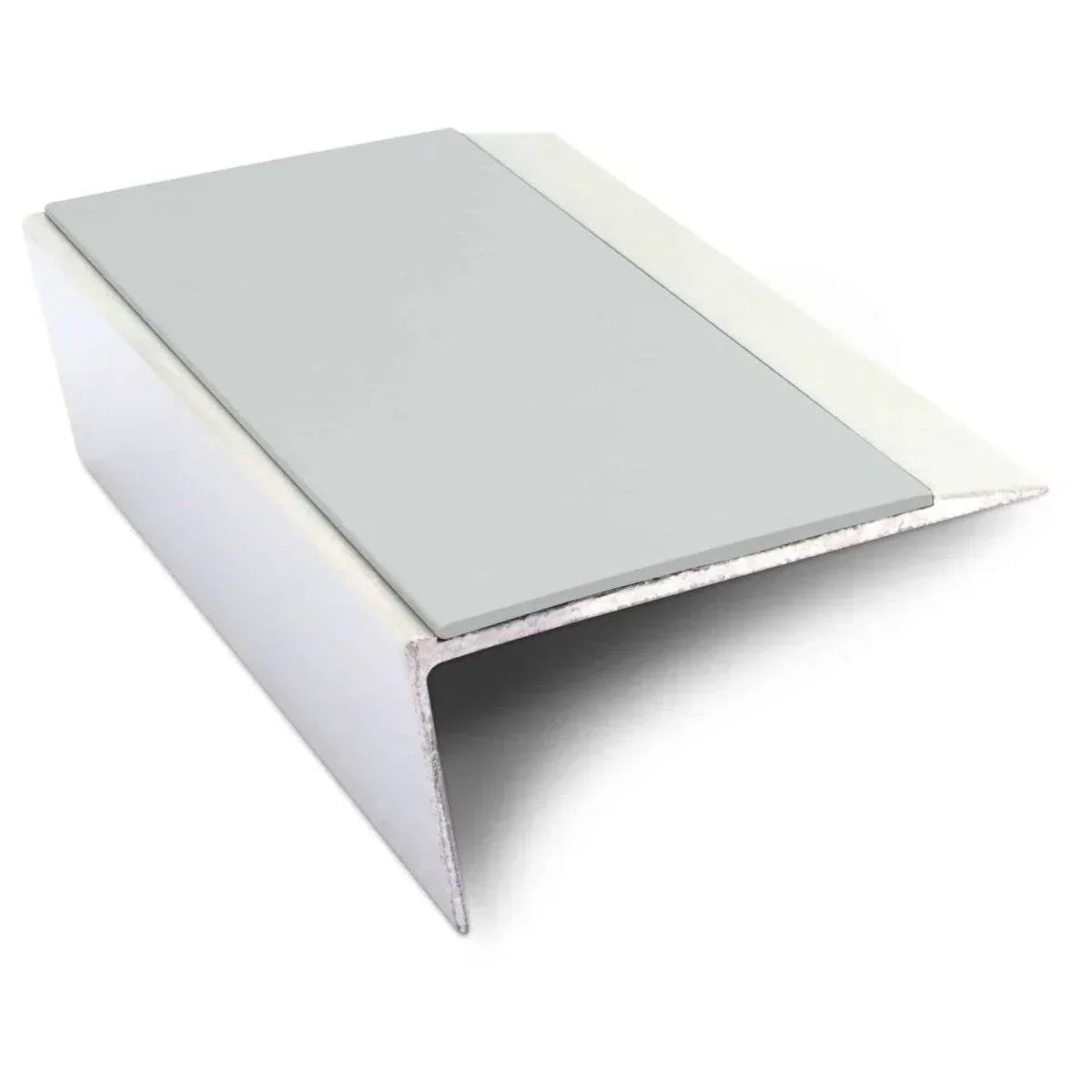 NSL16 66 x 32mm Aluminium Rakeback Stair Nosing with PVC Anti-Slip Insert