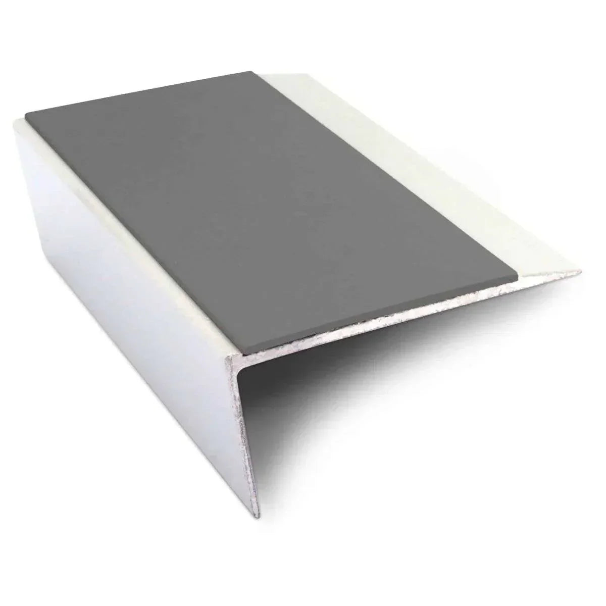 NSL16 66 x 32mm Aluminium Rakeback Stair Nosing with PVC Anti-Slip Insert