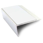 NSL16 66 x 32mm Aluminium Rakeback Stair Nosing with PVC Anti-Slip Insert