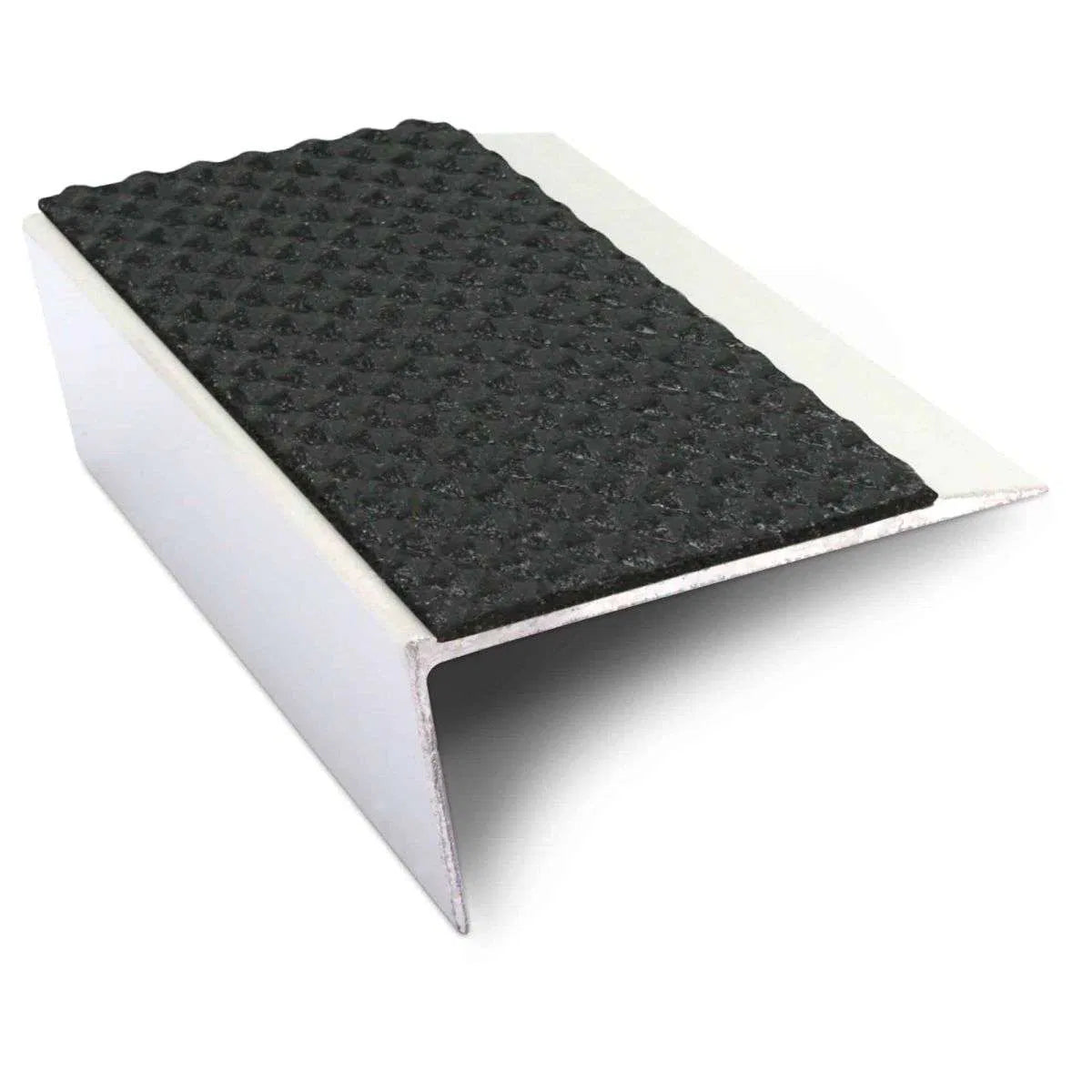 NSL16 Tredsafe 66 x 32mm Aluminium Stair Nosing with PVC Anti-Slip Insert