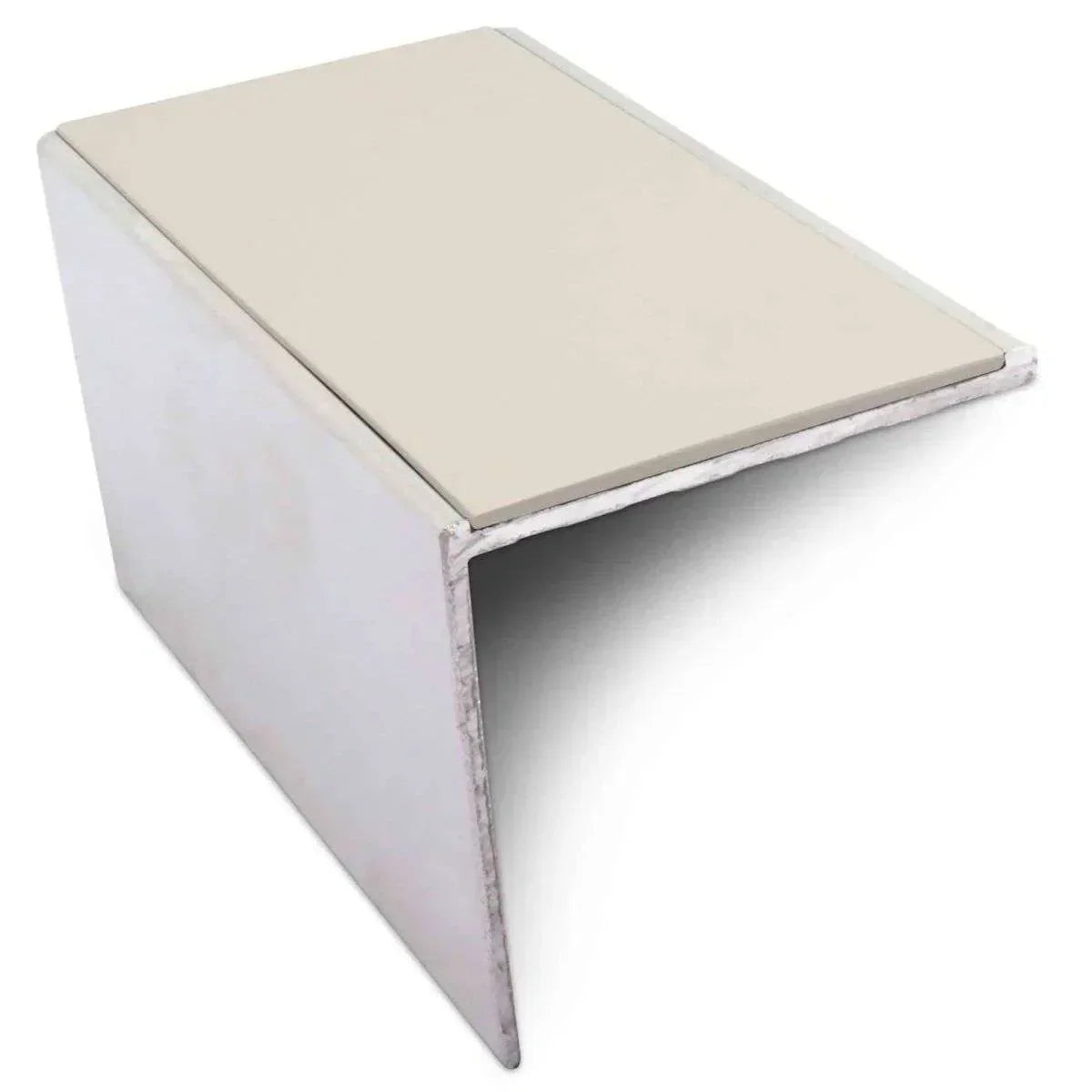 NSL19 Tredsafe 56 x 55mm DDA-Compliant Aluminium Stair Nosing with PVC Insert