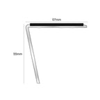 NSL20 57 x 55mm Aluminium Stair Nosing – DDA-Compliant with PVC Safety Insert