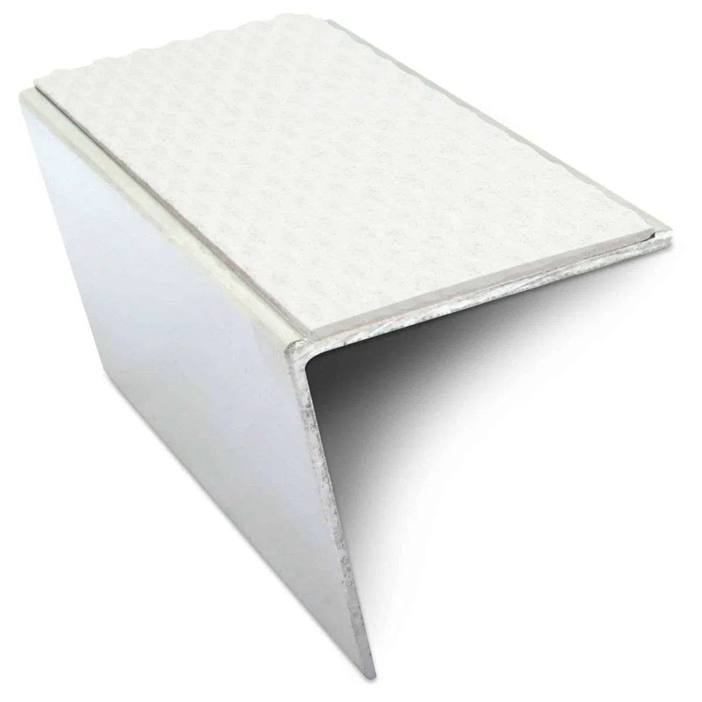 NSL20 Tredsafe 57 x 55mm DDA-Compliant Aluminium Stair Nosing with PVC Insert