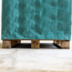 Green Pallet Cover 140gsm – Heavy Duty Waterproof Polyethylene Sheet for Industrial and Warehouse Storage