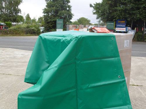 Heavy Duty Waterproof Tarpaulin Sheet 570GSM Forest Green PVC Coated – Heavy Duty Industrial Cover with Reinforced Steel Eyelets