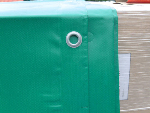 Heavy Duty Waterproof Tarpaulin Sheet 570GSM Forest Green PVC Coated – Heavy Duty Industrial Cover with Reinforced Steel Eyelets