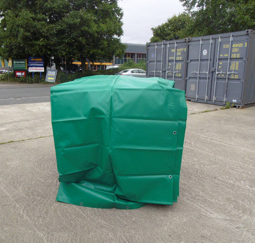Heavy Duty Waterproof Tarpaulin Sheet 570GSM Forest Green PVC Coated – Heavy Duty Industrial Cover with Reinforced Steel Eyelets