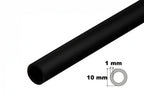 PVC Plastic Round Pipe Tube Black -1m / 39.37" Length