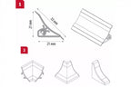 PVC Splashback Trim Worktop Edging Profile Kitchen Bathroom Accessory