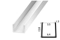 PVC U Channel Black & White Rigid Plastic TW Profile Edge Trim