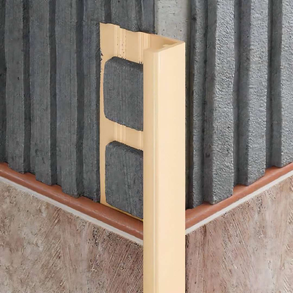 PVC L-Shaped Tile Edge Trim – 8mm, 10mm, 12.5mm Depth