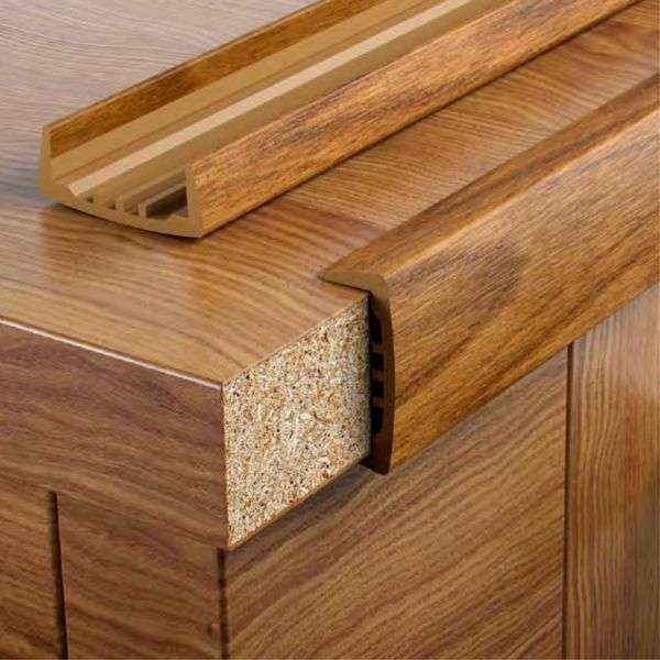 PVC U Section Melamine Furniture Edge Trim – 18mm x 2.6m