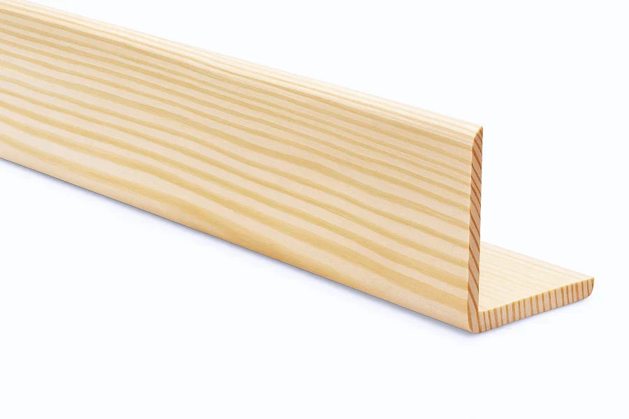 Pine Wood Internal External Edge Moulding Corner Angle Trim 90°