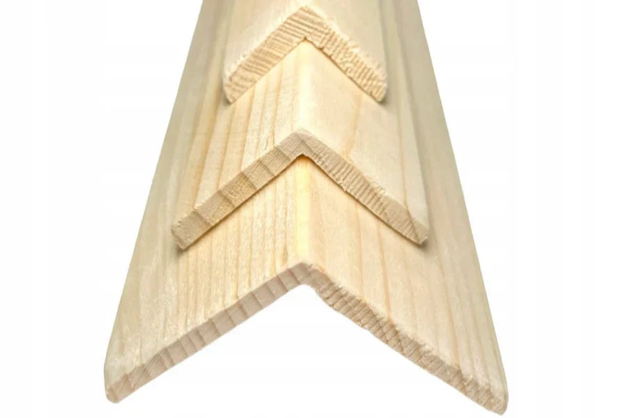 Pine Wood Internal External Edge Moulding Corner Angle Trim 90°