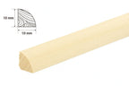 Pine Wood Natural Moulding Quadrant Trim Decorative Flooring Edge Beading Strip