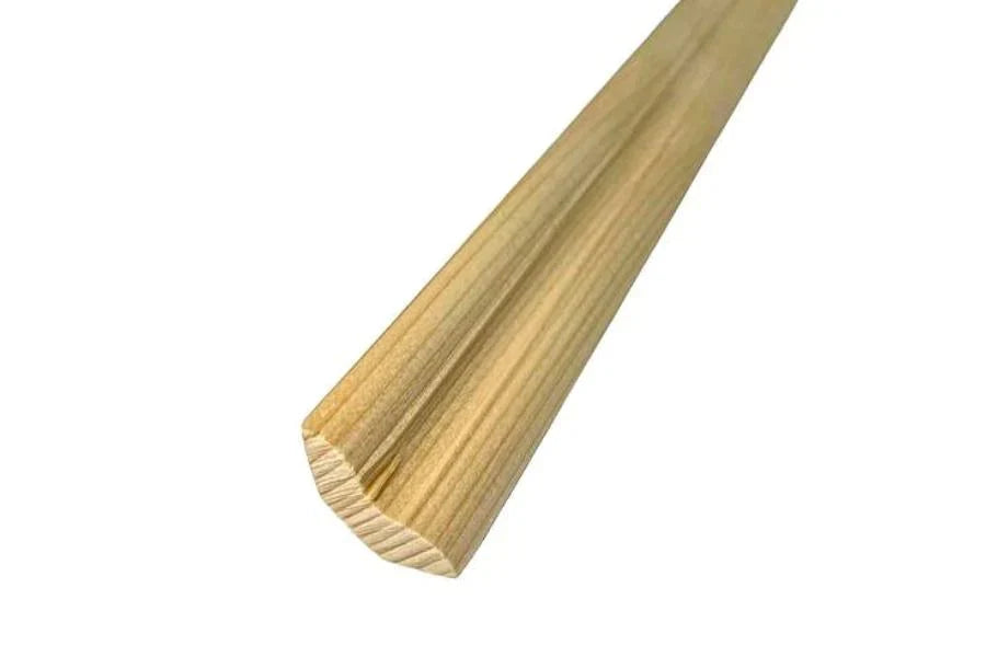 Pine Wood Smooth & Grooved Trim Moulding Strip Scotia Beading