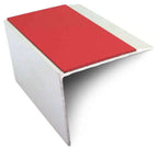 NSL21 67 x 55mm Aluminium Stair Nosing with PVC Anti-Slip & DDA Compliance