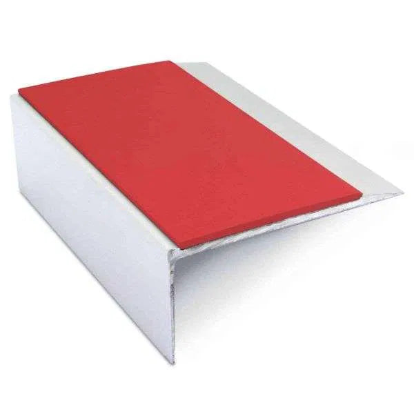 NSL15 66 x 32mm Aluminium Stair Edge Trim with PVC Anti-Slip Insert