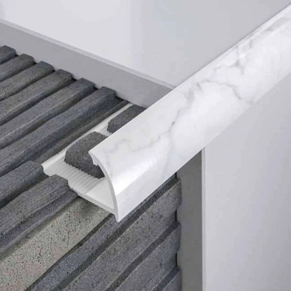 PVC Round Edge Quadrant Tile Trim – 8mm, 10mm, 12.5mm