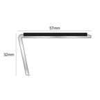 NSL02 57 x 32mm Aluminium Non Slip Stair Nosing Rakeback Edge Trim With Pvc Insert