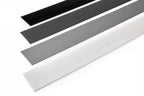 Self-Adhesive PVC Plastic Roll Black White Anthracite Cover Strip Flat Bar