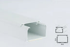 Self-Adhesive White PVC Plastic Cover Mini Cable Trunking Wire Conduit