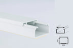 Self-Adhesive White PVC Plastic Cover Mini Cable Trunking Wire Conduit