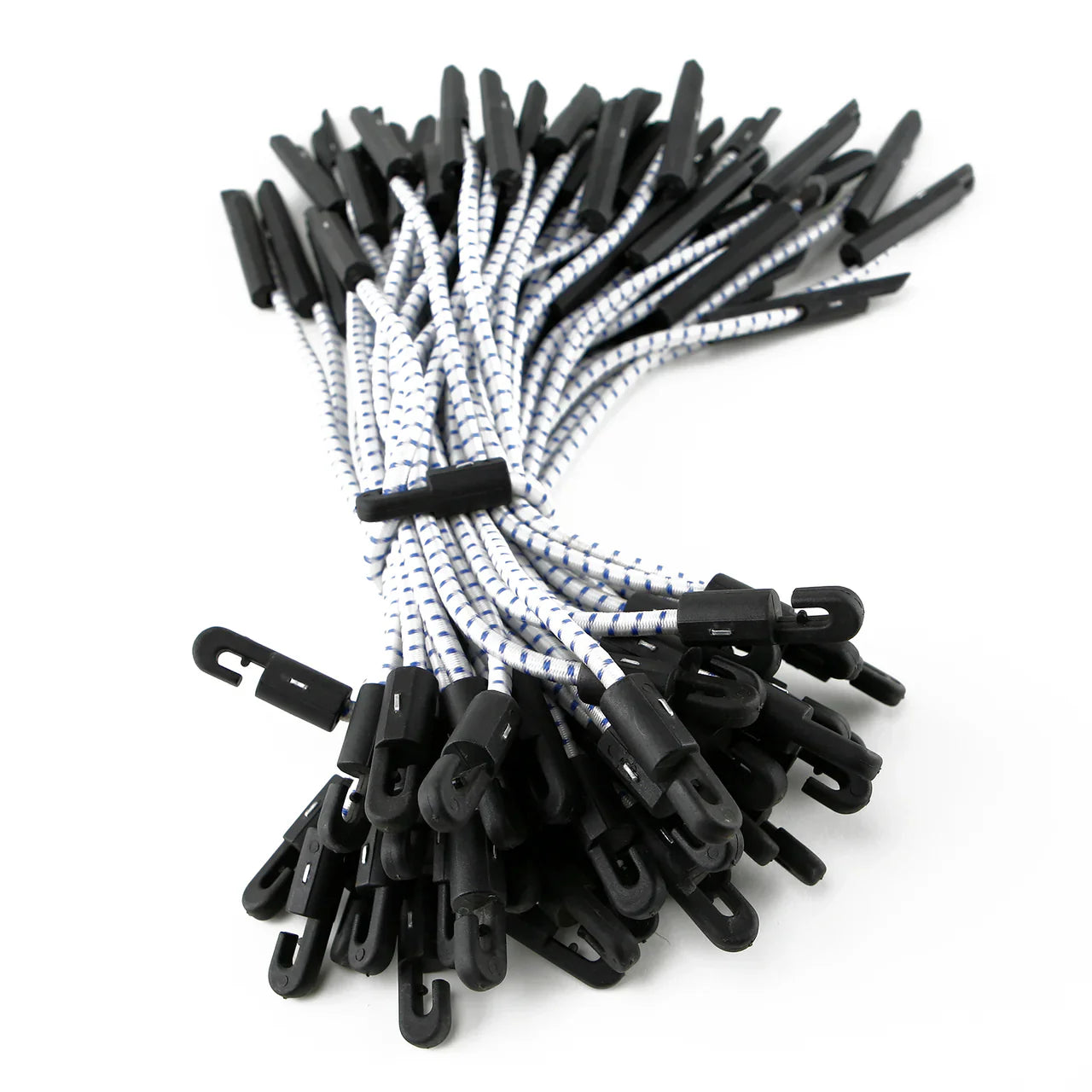 Bungee Cord Ties 30cm Heavy Duty Pack of 25 – Professional Elastic Fasteners for Scaffold Sheeting and Debris Netting
