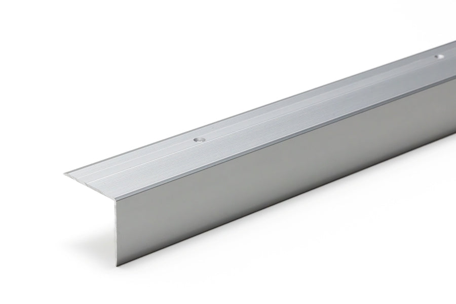 Aluminium Stair Nosing 45mm x 40mm x 118cm Length Step Edge Trim Anodised Silver, Gold, Champagne- SN RY45