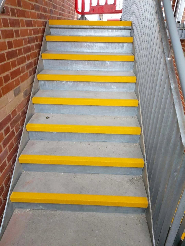 Anti-Slip Stair Nosings 55mm – GRP TreadGrip | Quartz Grit, UK Made