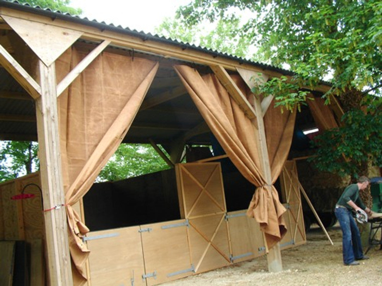 18oz Heavy Duty Cotton Canvas Tarpaulin – Water-Resistant Cover