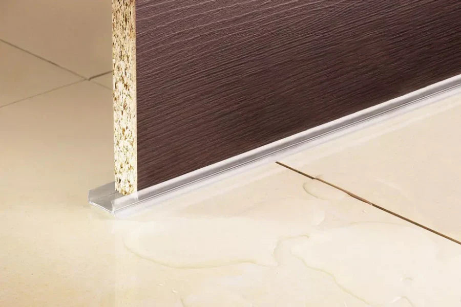 Transparent Kickboard Trim MDF Panel Cover PVC Plinth Sealing Strip