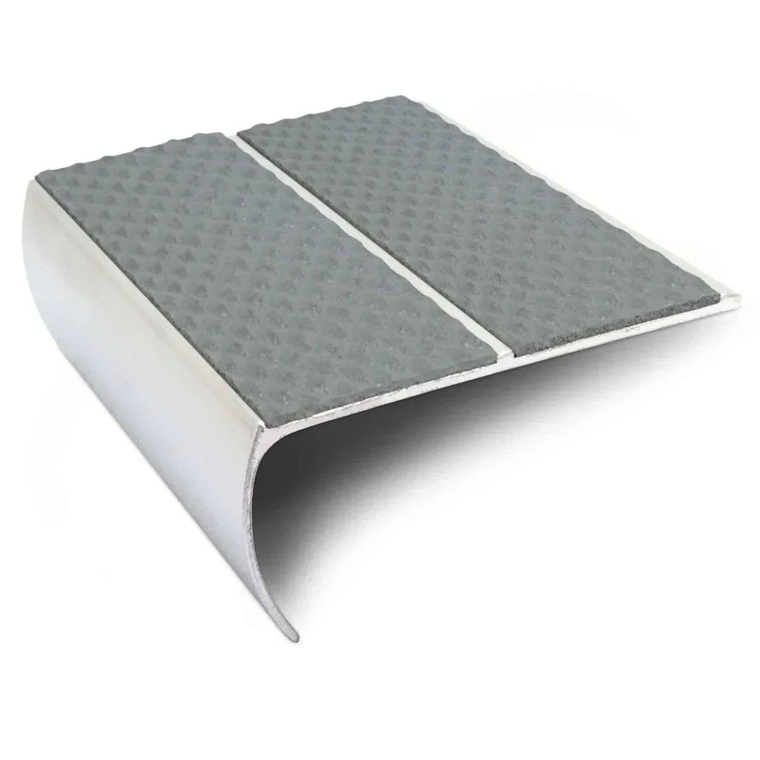 NSL29 87 x 40mm Aluminium Stair Nosing with PVC Anti-Slip Insert