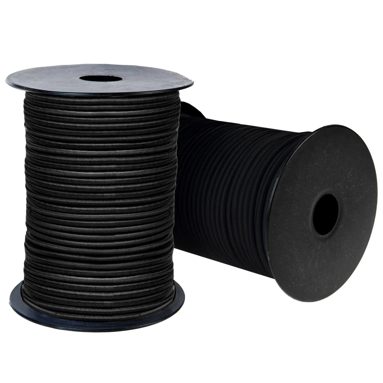 Black Bungee Cord Reel Heavy Duty Elastic Shock Cord – Bulk Sizes 6mm, 8mm, and 10mm for Professional and DIY Tie-Downs