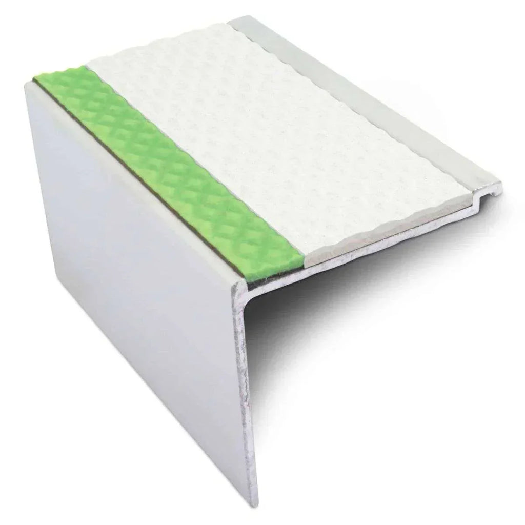 AHD17 60 x 55mm Aluminium Tredsafe DDA-Compliant Non Slip Stair Nosing