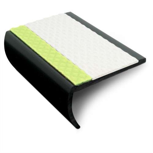 ASB 65 x 36mm Non Slip Tredsafe Aluminator Slimline PVC Stair Nosing