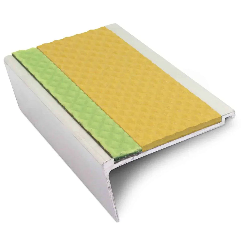 AHD06 63 x 32mm Aluminium Non Slip Stair Edge – Tredsafe Safety Trim